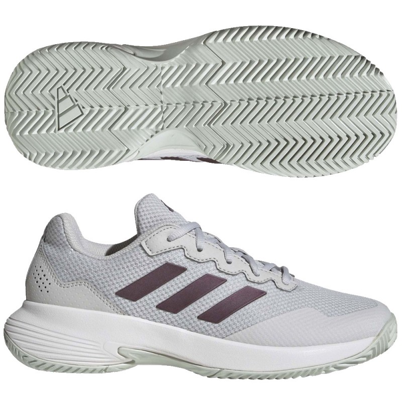 zapatillas Adidas Gamecourt 2 W grey aurora white 2024 zapatillas Adidas Gamecourt 2 W grey aurora white 2024