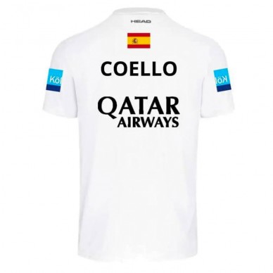 camiseta Head Arturo Coello blanca