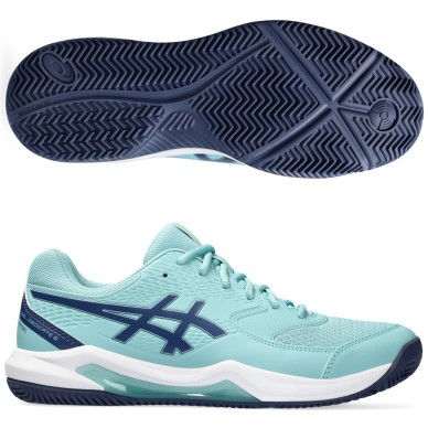 zapatillas Asics Gel Dedicate 8 Padel teal tint thunder blue 2024