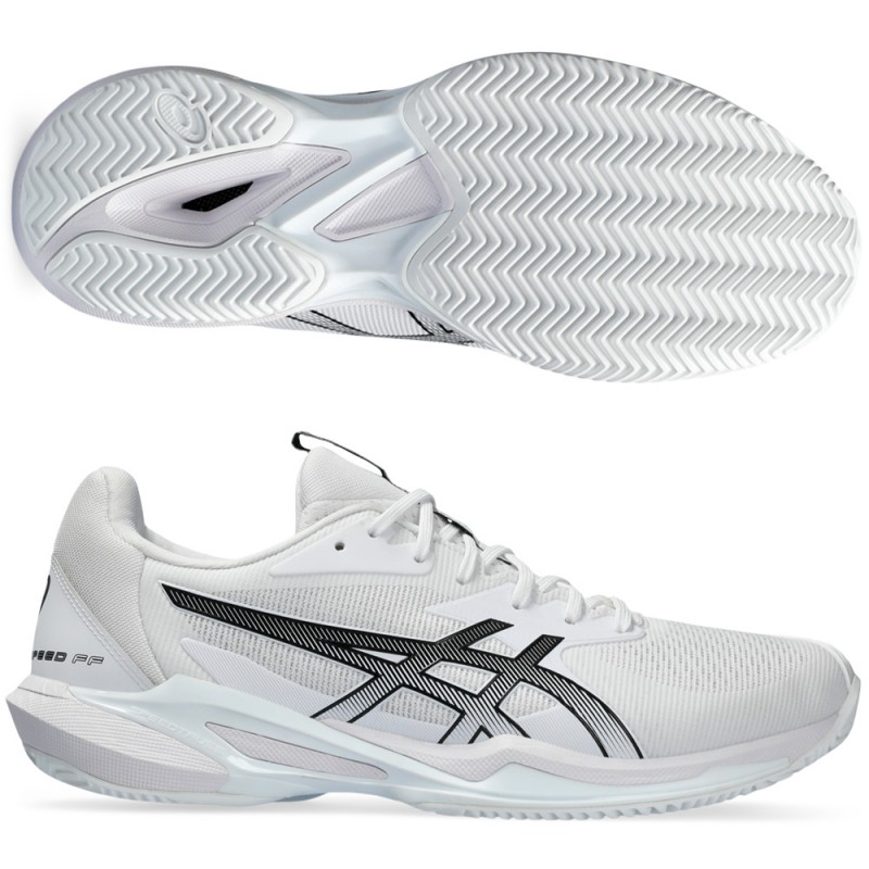 zapatillas Asics Solution Speed FF 3 Clay white black 2024 zapatillas Asics Solution Speed FF 3 Clay white black 2024