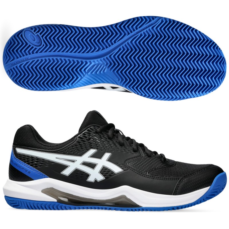 zapatillas Asics Gel Dedicate 8 Clay black tuna blue 2024