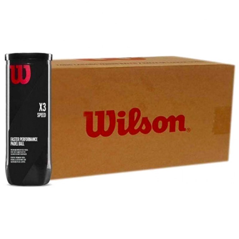 Cajón Pelotas Wilson X3 Speed Padel 24 x 3 Cajón Pelotas Wilson X3 Speed Padel 24 x 3