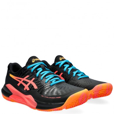 zapatillas Asics Gel Challenger 14 Padel black blazing coral 2024