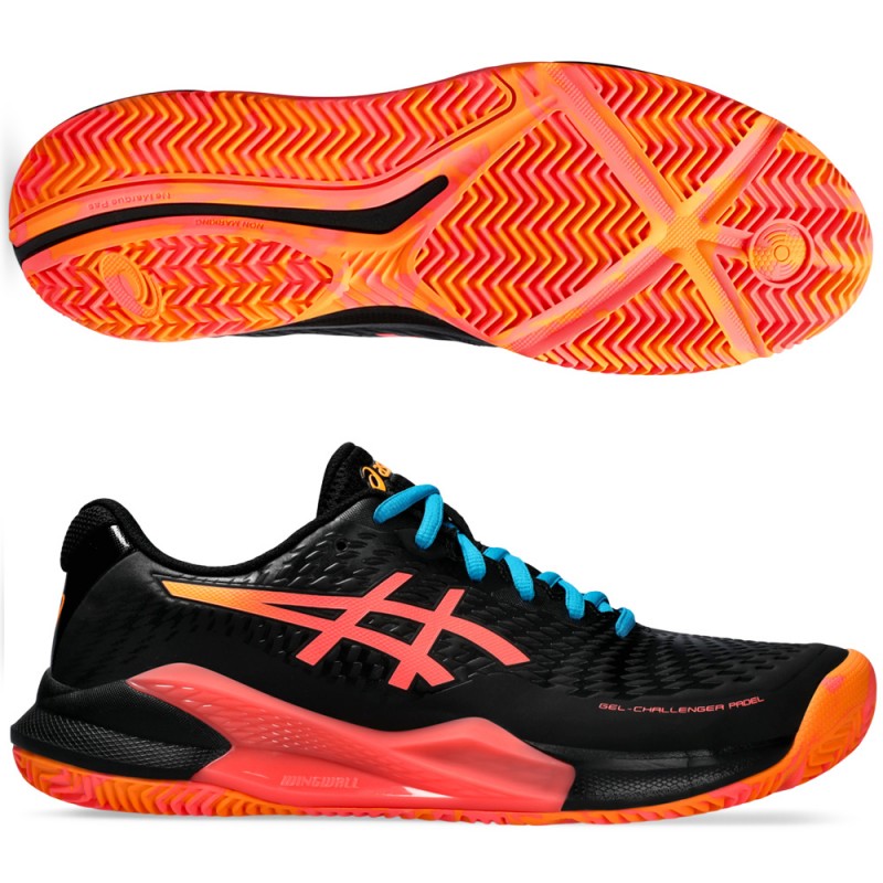 zapatillas Asics Gel Challenger 14 Padel black blazing coral 2024