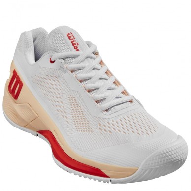 zapatillas Wilson Rush Pro 4.0 W Clay white peach 2024