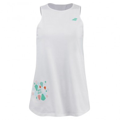 camiseta Babolat Cotton Tank women blanco