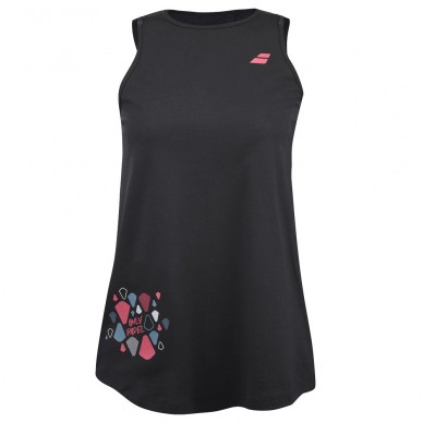 camiseta Babolat Cotton Tank women negra