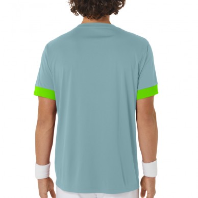 camiseta Asics Men Court SS Top tinte turquesa