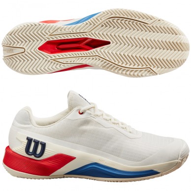 zapatillas Wilson Rush Pro 4.0 Clay snow white red 2024