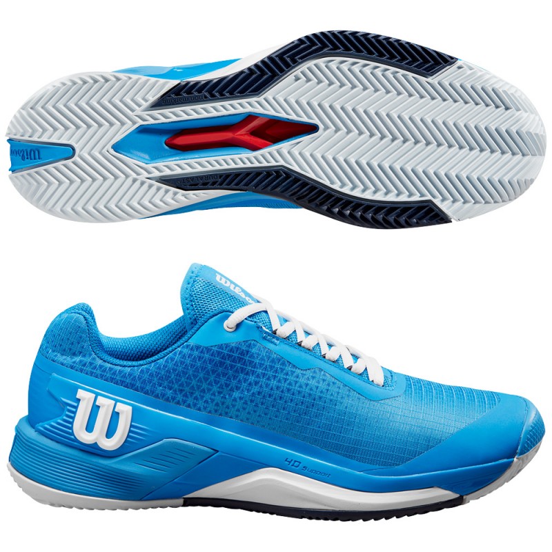 zapatillas Wilson Rush Pro 4.0 Clay french blue 2024