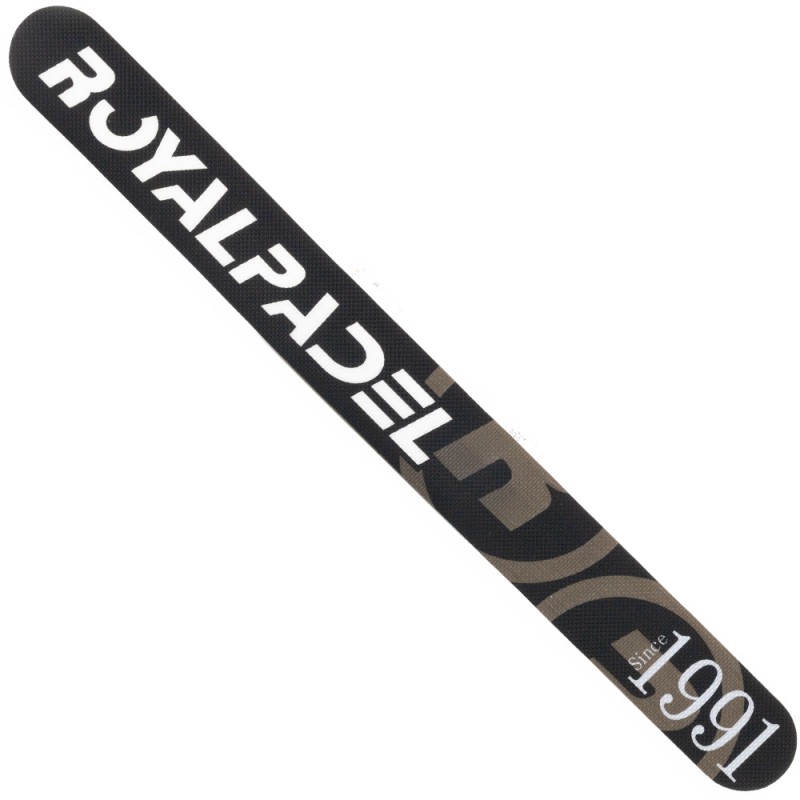 Protector Royal Padel Negro Logo Gris Protector Royal Padel Negro Logo Gris