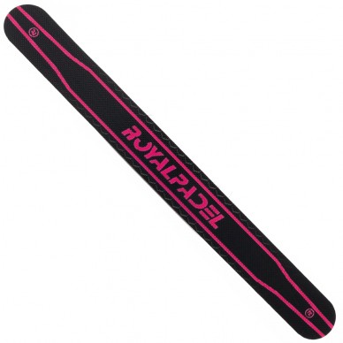 Protector Royal Padel gris logo rosa