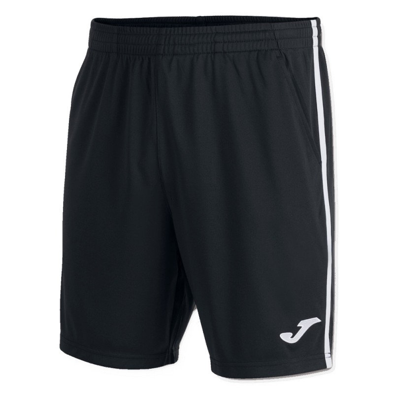 short Joma Open III negro blanco