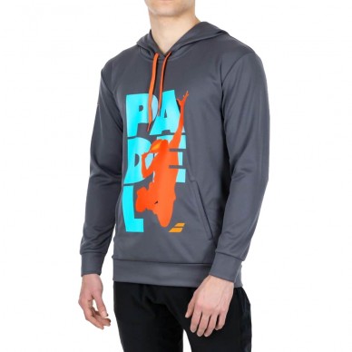 sudadera Babolat Padel Hood gris