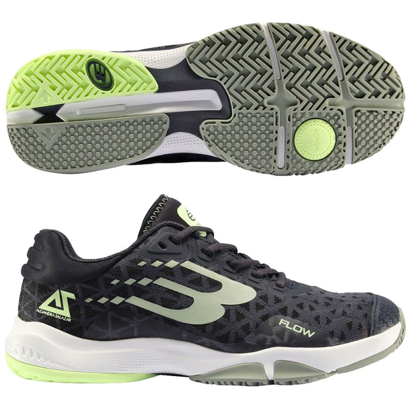 zapatillas Bullpadel Flow 24V negro eucalipto 2024 zapatillas Bullpadel Flow 24V negro eucalipto 2024