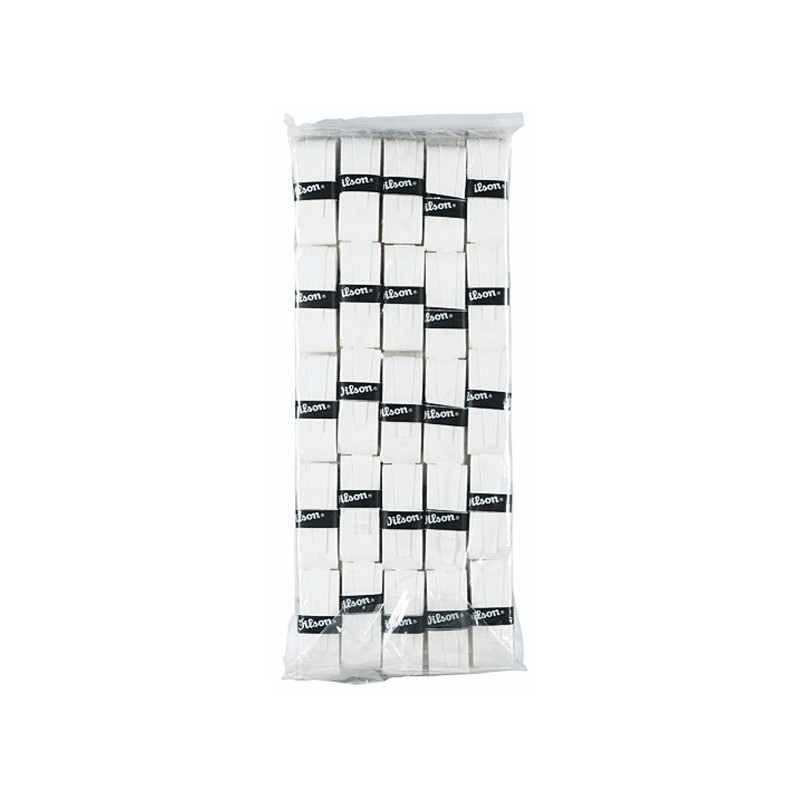 Bolsa 50 Overgrips wilson Player Blancos Bolsa 50 Overgrips wilson Player Blancos