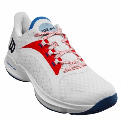 zapatillas Wilson Hurakn Pro white red 2024