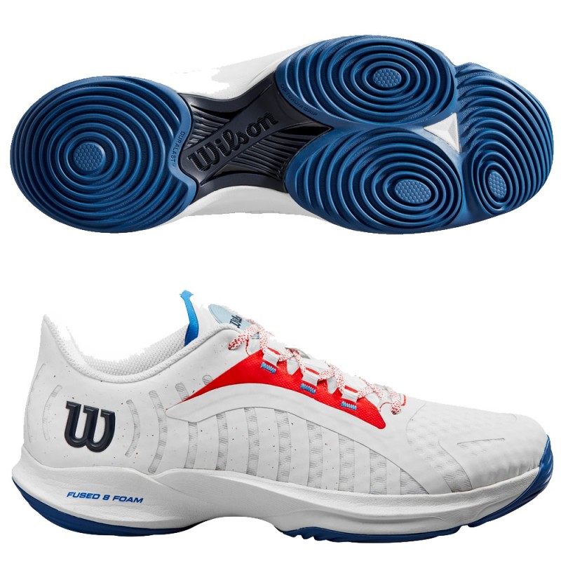 zapatillas Wilson Hurakn Pro white red 2024