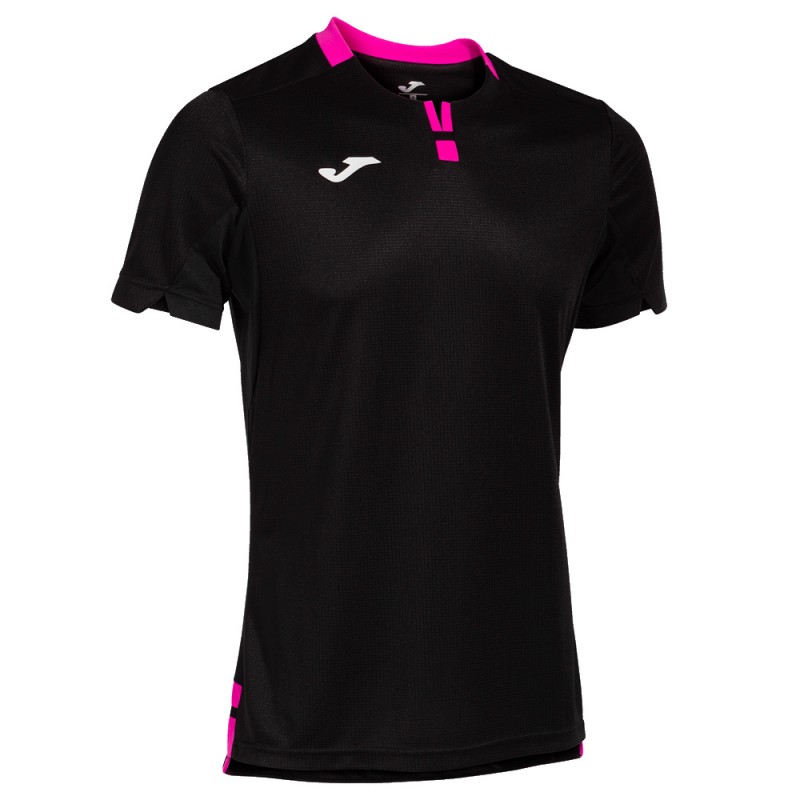 camiseta Joma Ranking negro rosa flúor