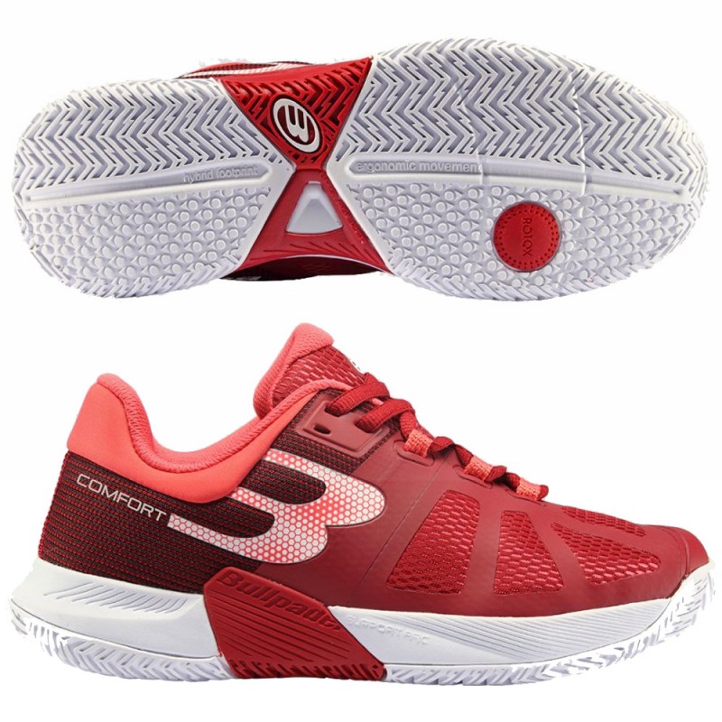 zapatillas Bullpadel PRF Comfort W 24V cherry 2024 zapatillas Bullpadel PRF Comfort W 24V cherry 2024