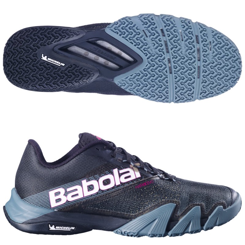 Babolat Jet Premura Zapatos Padel Hombre, Negro/Azul