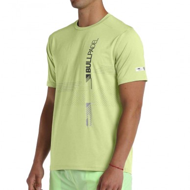 camiseta Bullpadel Adive amarillo azufre flúor