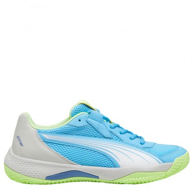 zapatillas Puma NOVA Court luminous blue white gray 2024