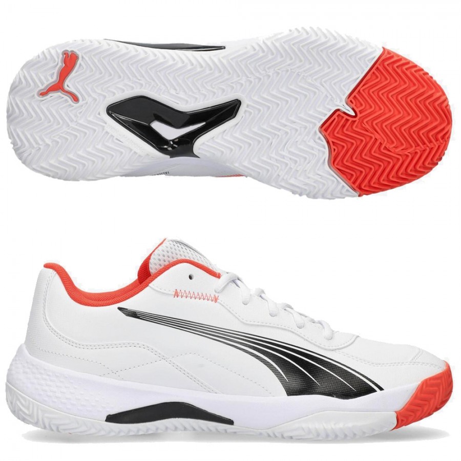 Zapatillas Puma NOVA Smash blanco negro activo rojo