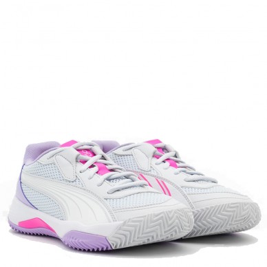 zapatillas Puma NOVA Court Woman silver mist white vivid violet 2024