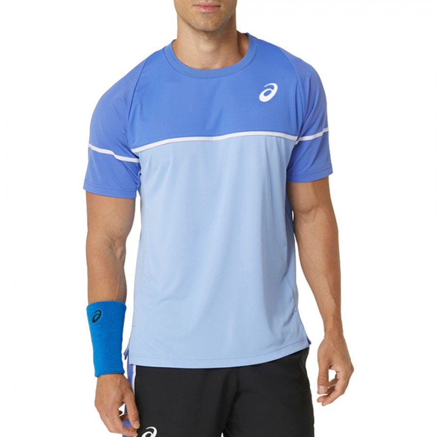 Camiseta Asics Game SS Top azul zafiro Zona de Padel