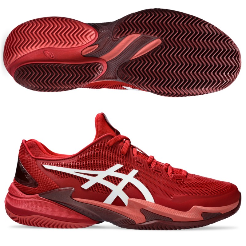 zapatillas Asics Court FF 3 Novak Clay cranberry white 2024