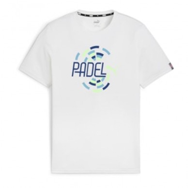 camiseta Puma Individual Graphic blanca