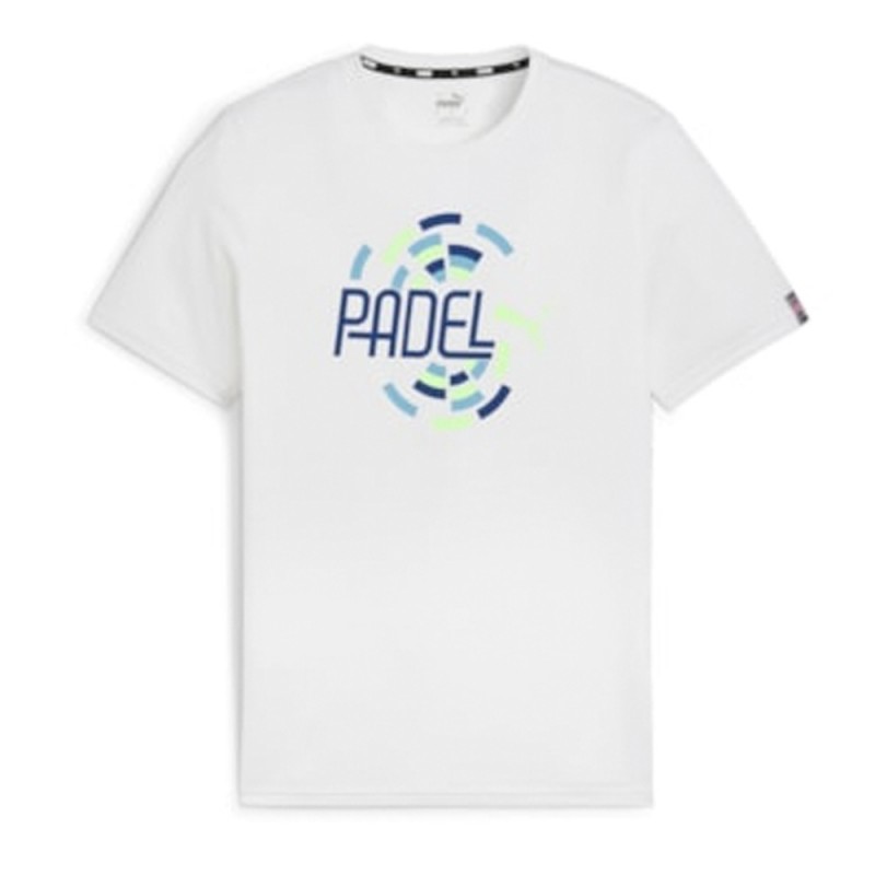 camiseta Puma Individual Graphic blanca