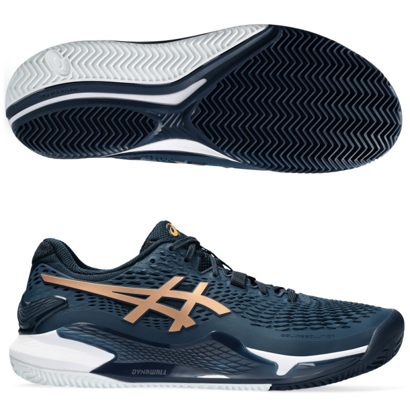 zapatillas Asics Gel Resolution 9 Clay french blue pure gold 2024 zapatillas Asics Gel Resolution 9 Clay french blue pure gold 2024