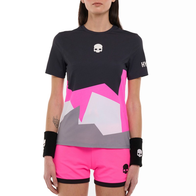 camiseta Hydrogen Mountains Tech azul rosa