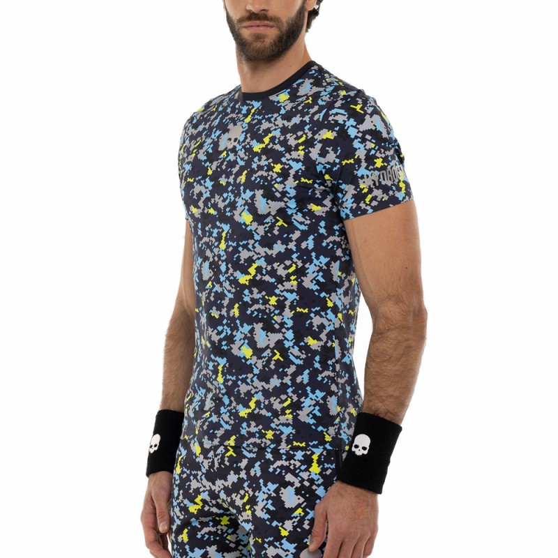 camiseta Hydrogen Camo Pixel Tech azul marino