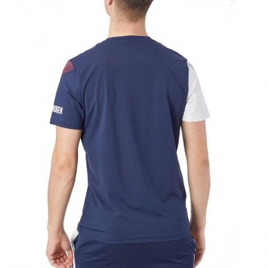 camiseta Hydrogen Sport Stripes Tech azul marino