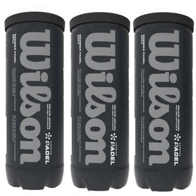pack 3 botes pelotas Wilson Premier Padel x 3