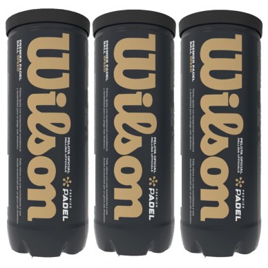 pack 3 botes pelotas Wilson Premier Padel Speed x 3