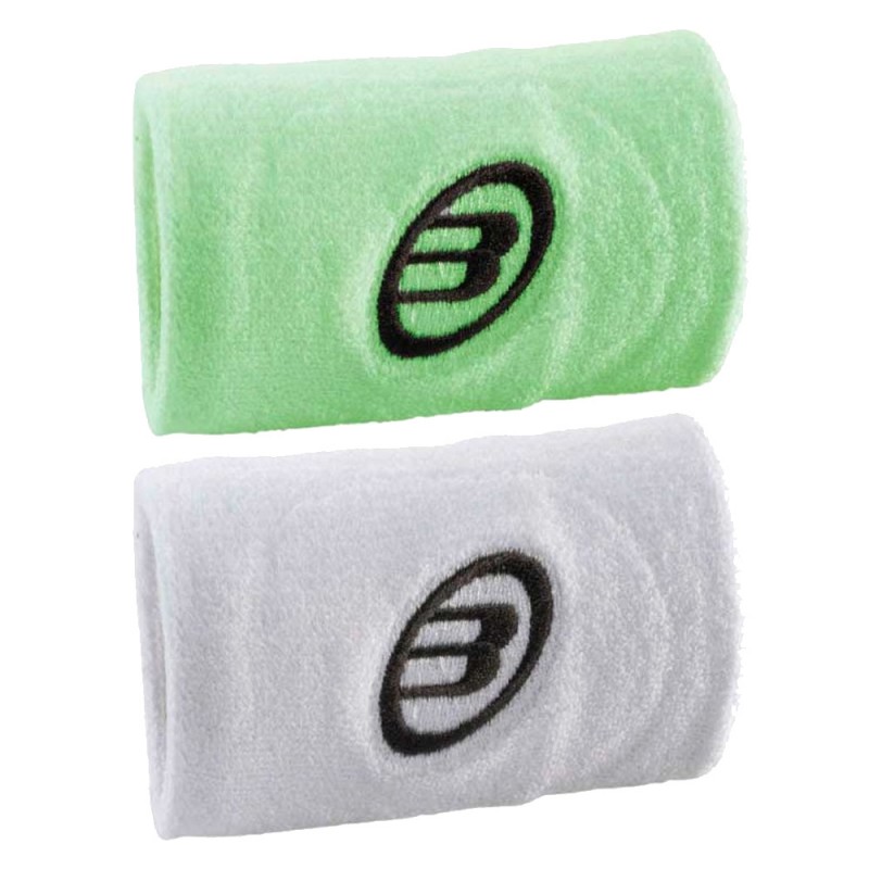 muñequera Bullpadel BPMU2405 amarillo azufre blanco muñequera Bullpadel BPMU2405 amarillo azufre blanco