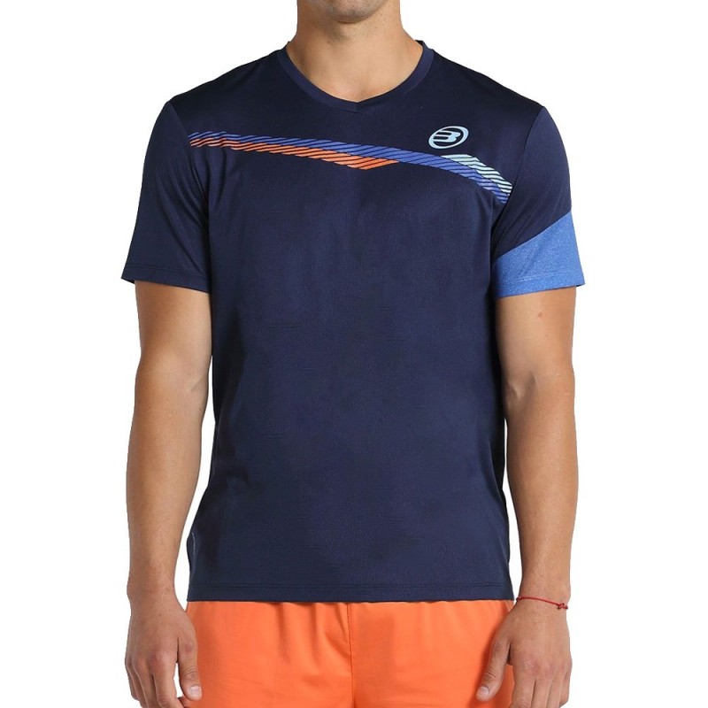 camiseta Bullpadel Letra azul marino vigore