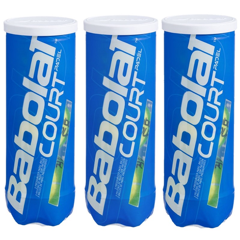 pack 3 botes pelotas Babolat Court X3 pack 3 botes pelotas Babolat Court X3