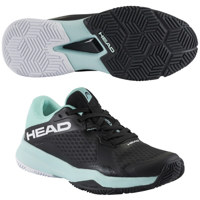 zapatillas Head Motion Team women black aqua 2024 zapatillas Head Motion Team women black aqua 2024