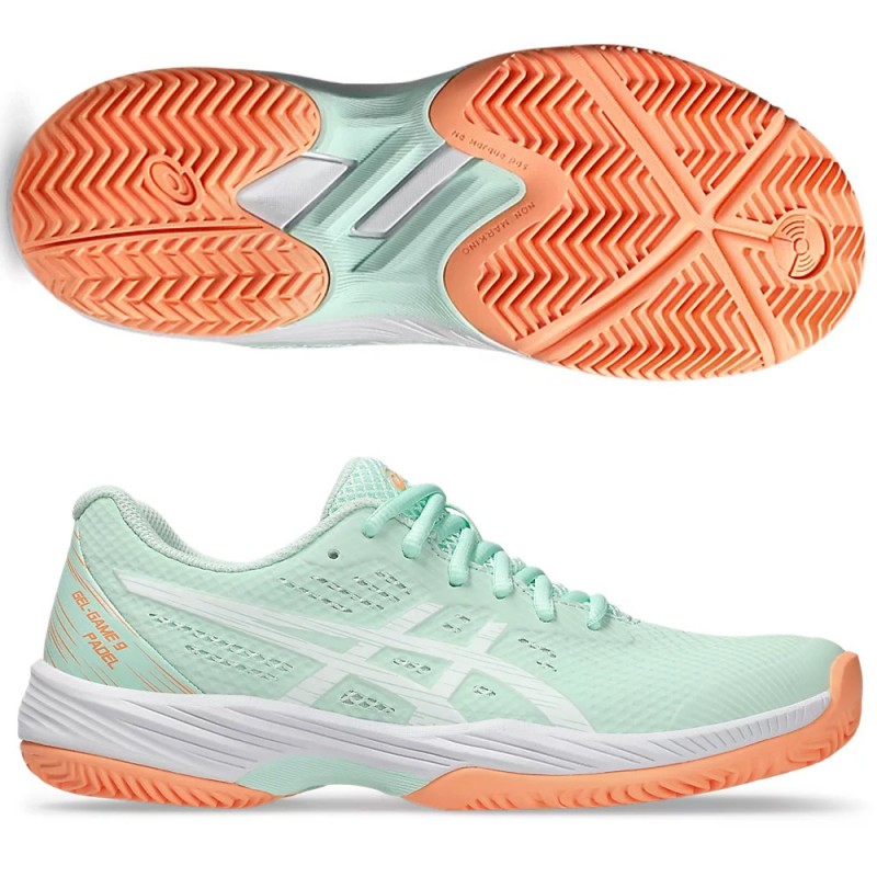 zapatillas Asics Gel Game 9 Padel mint tint white 2024 zapatillas Asics Gel Game 9 Padel mint tint white 2024