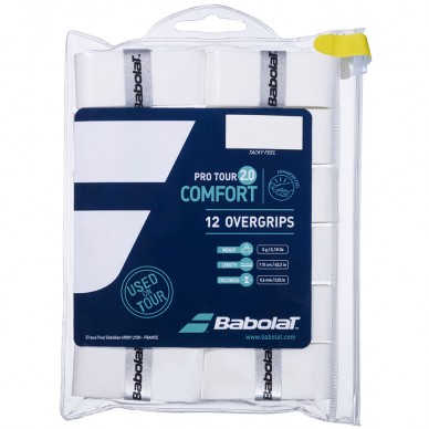 overgrips Babolat Pro Tour 2.0 x12 blanco