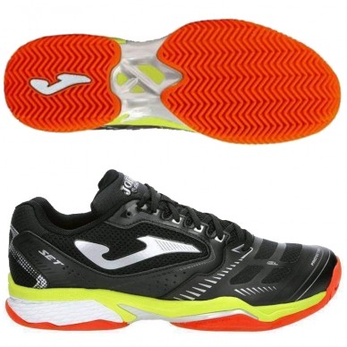 zapatillas Joma Set 2201 black yellow fluor 2024