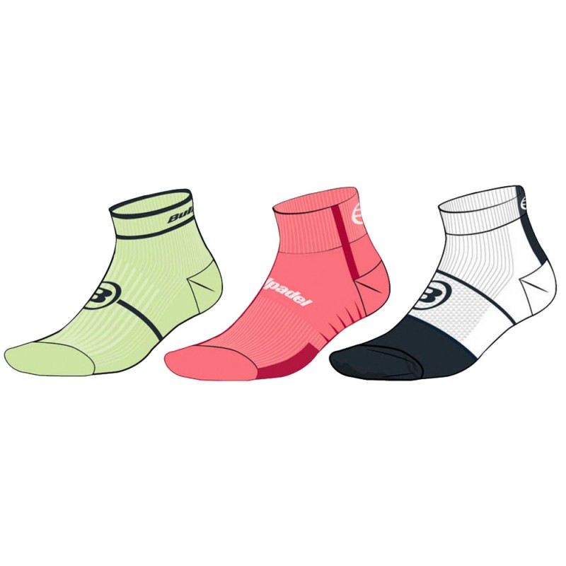 calcetines Bullpadel BP2402 pack 3 colores calcetines Bullpadel BP2402 pack 3 colores
