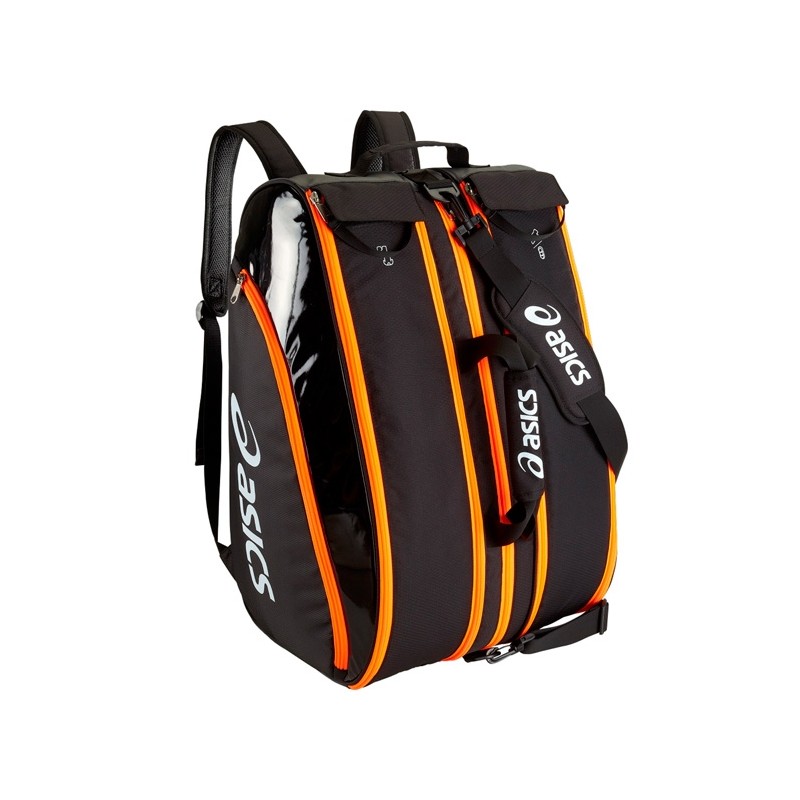 a nombre de Sofocar Custodio paletero Asics Negro Naranja 2015 - Zona de Padel