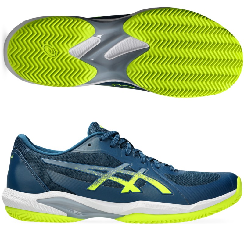 Zapatillas Asics Solution Swift FF 2 Clay mako blue safety yellow 2024 Zapatillas Asics Solution Swift FF 2 Clay mako blue safety yellow 2024