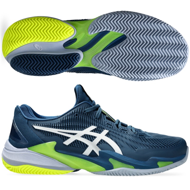 zapatillas Asics Court FF 3 Clay mako blue white 2024 zapatillas Asics Court FF 3 Clay mako blue white 2024